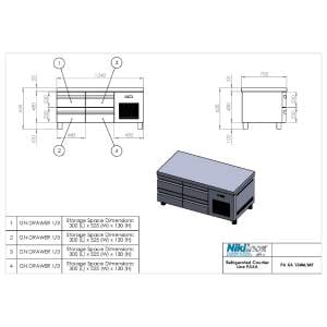 NKPA XA 134M_schita_masa_frigorifica